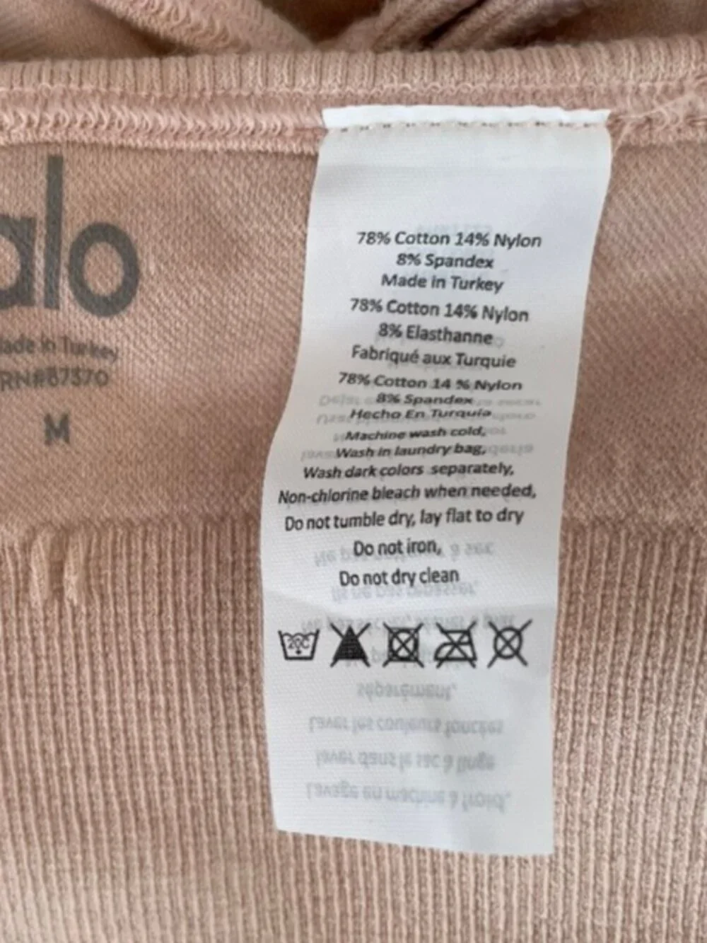 Alo Yoga Delight Sports Bra Bralette in Nectar Size Medium NWT